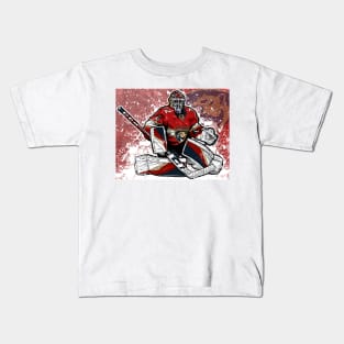 Bobrovsky in red Kids T-Shirt